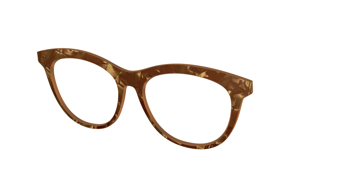The Amber Pearl Marble - Angle Top Image - Pair Eyewear