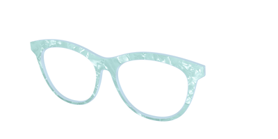 The Aquamarine Pearl Marble - Angle Top Thumbnail - Pair Eyewear