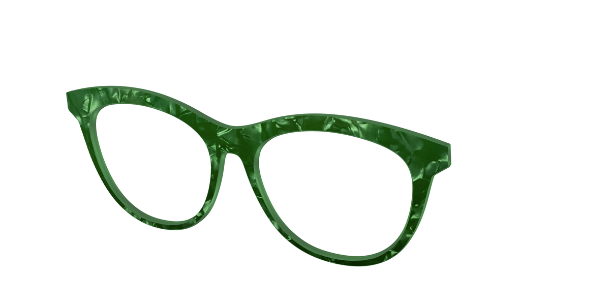 The Peridot Pearl Marble - Angle Top Image - Pair Eyewear