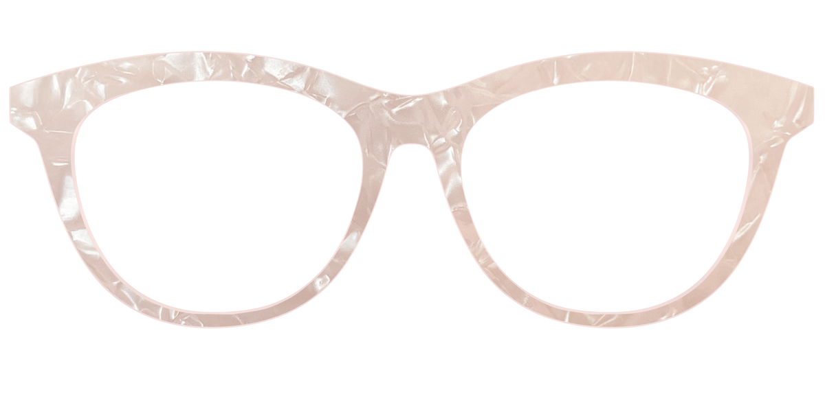 The Rose Quartz Pearl Marble - Front Top Image - Pair Eyewear