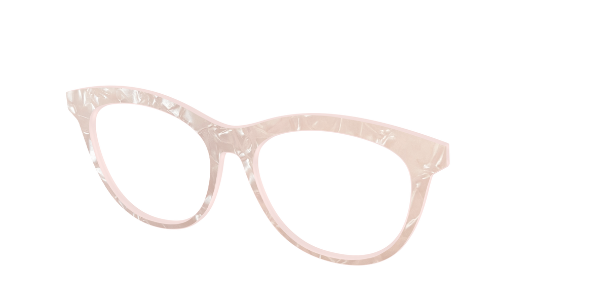 The Rose Quartz Pearl Marble - Angle Top Image - Pair Eyewear