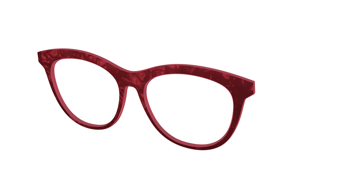 The Ruby Pearl Marble - Angle Top Image - Pair Eyewear