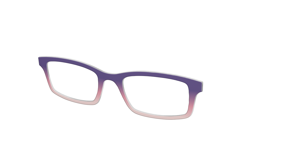 The Acai to Blush Gradient - Angle Top Image - Pair Eyewear
