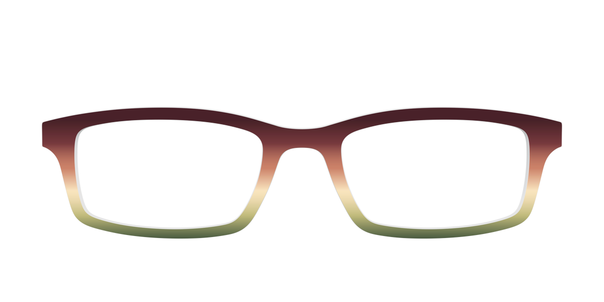 The Acorn to Moss Gradient - Front Top Image - Pair Eyewear
