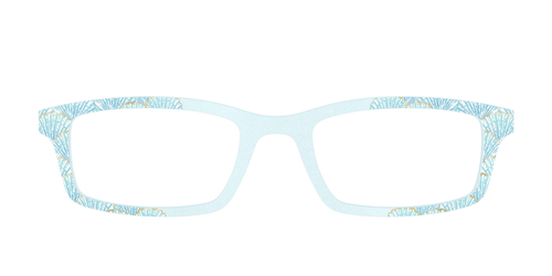 The Aquamarine Shells Shimmer with Gold Foil - Pair Eyewear