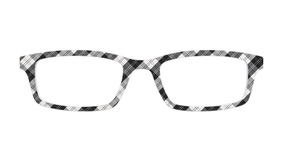 The B&W Plaid - Front Top Thumbnail - Pair Eyewear