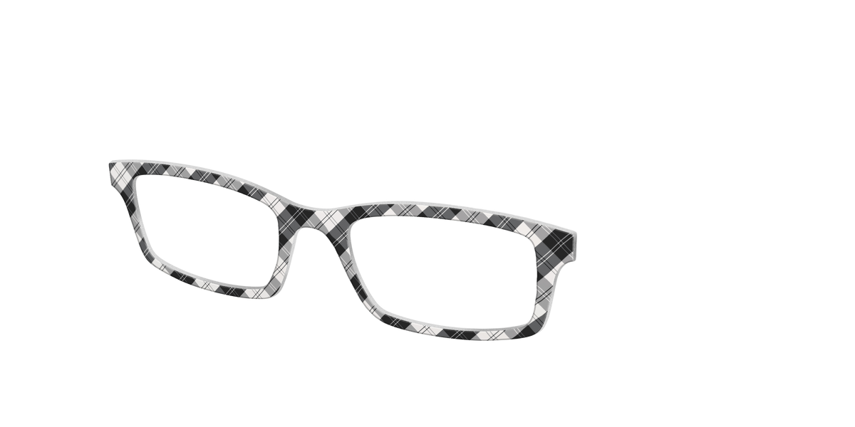 The B&W Plaid - Angle Top Image - Pair Eyewear