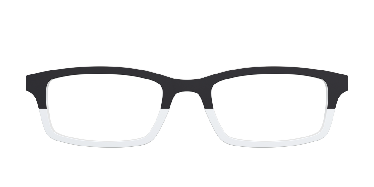The Black and White - Front Top Image - Pair Eyewear