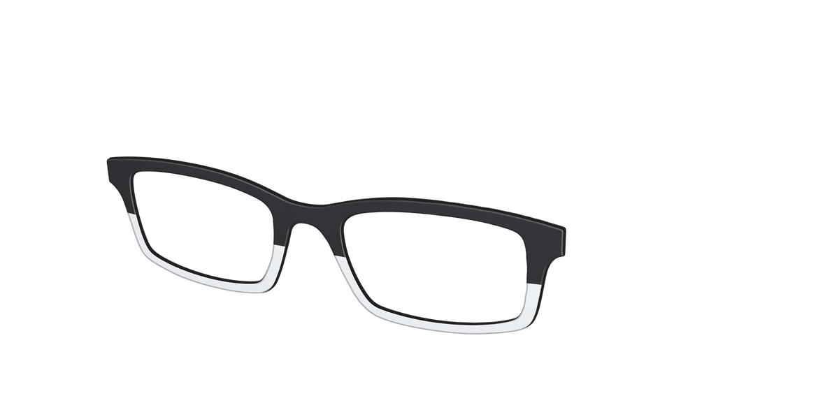 The Black and White - Angle Top Image - Pair Eyewear