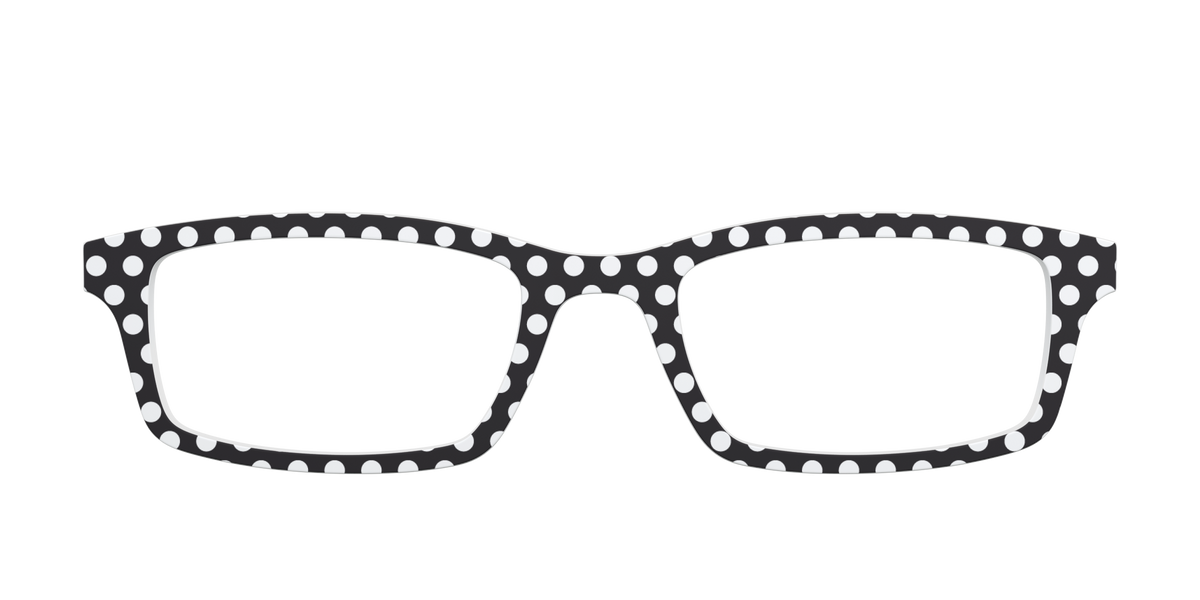The Black Polka Dots - Front Top Image - Pair Eyewear