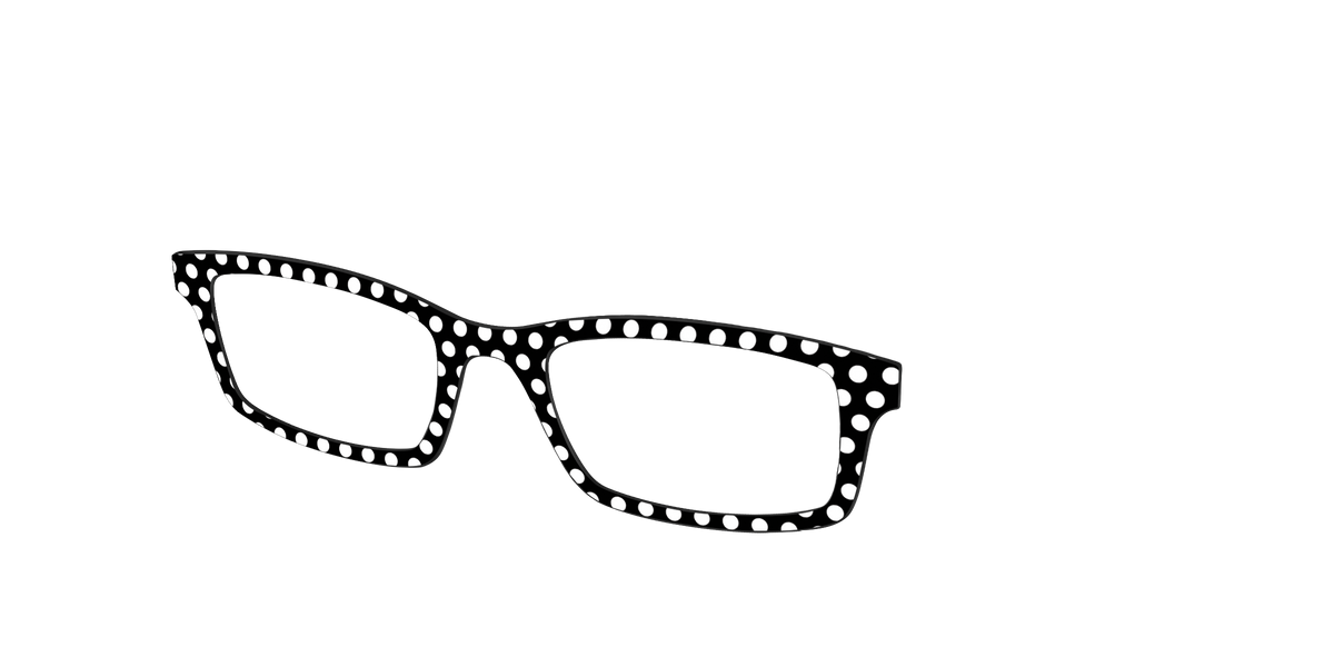 The Black Polka Dots - Angle Top Image - Pair Eyewear