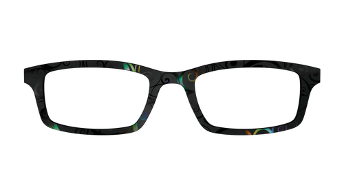 The Black Shimmer Scrolls - Pair Eyewear