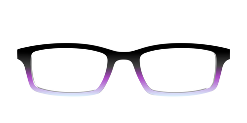 The Black to Pale Periwinkle Gradient - Pair Eyewear