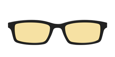 The Black With Citrine Yellow lens - Front Top Thumbnail - Pair Eyewear
