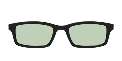 The Black With Sage Green lens - Front Top Thumbnail - Pair Eyewear
