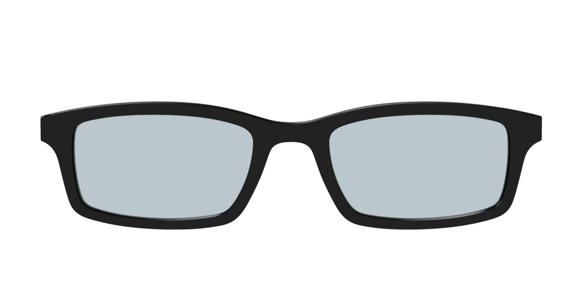 The Black With Slate Blue lens - Front Top Image - Pair Eyewear