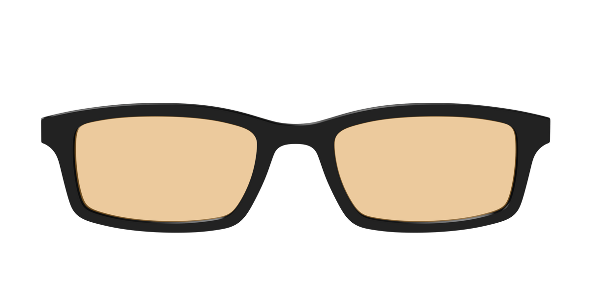The Black With Umber Brown lens - Front Top Image - Pair Eyewear
