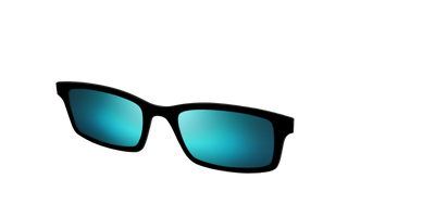 The Polarized Blue Reflective Sun Top - Angle Top Thumbnail - Pair Eyewear