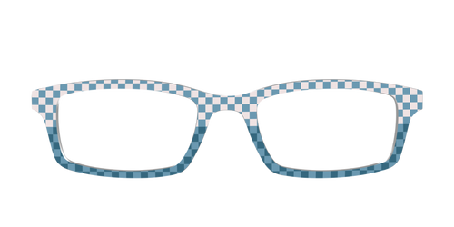 The Cerulean Check Split - Pair Eyewear