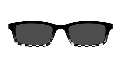 The Polarized Checkerboard Fade Sun Top - Pair Eyewear