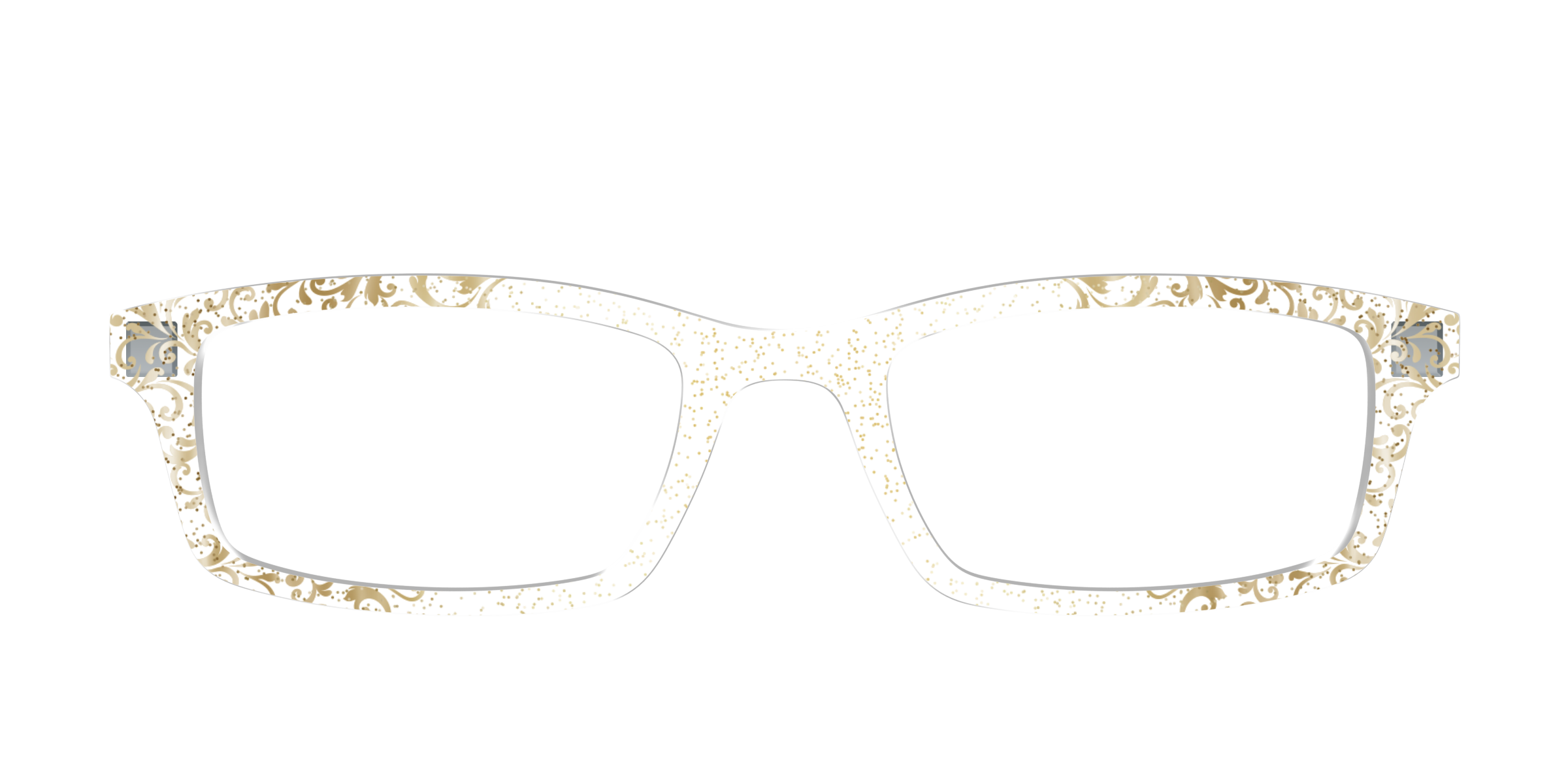 The Golden Flair Glitter Crystal with Gold Foil – Pair Eyewear Retail