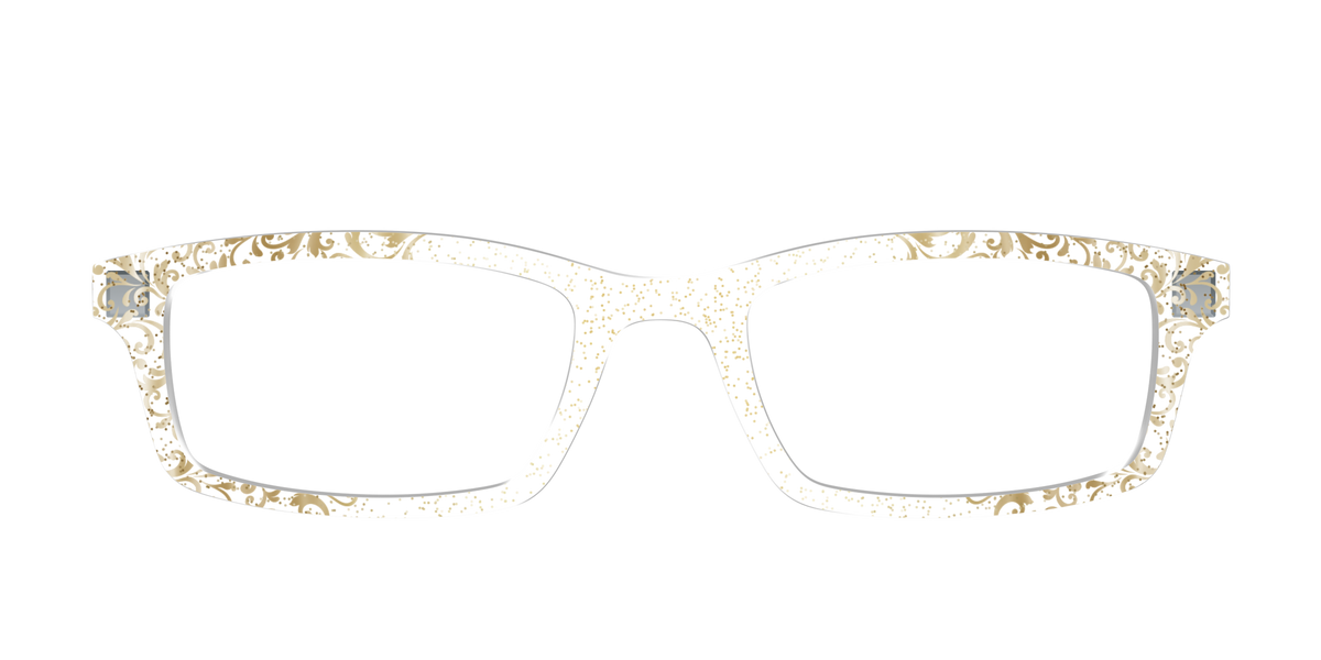 The Golden Flair Crystal with Gold Foil - Front Top Image - Pair Eyewear
