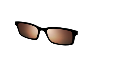 The Polarized Gold Reflective Sun Top - Angle Top Thumbnail - Pair Eyewear