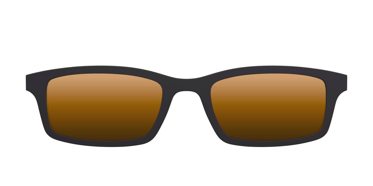 The Polarized Gold Reflective Sun Top - Front Top Image - Pair Eyewear