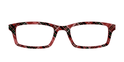 The Holly Plaid with Glitter - Front Top Thumbnail - Pair Eyewear