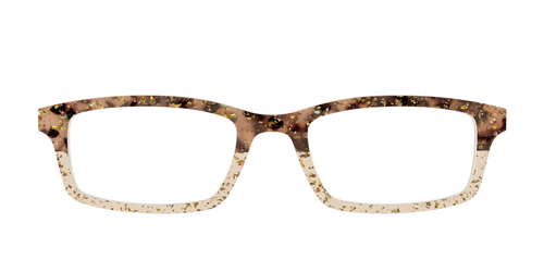 The Khaki Tortoise Crystal Split with Gold Flakes - Pair Eyewear