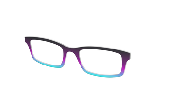 The Licorice to Seafoam Gradient - Angle Top Thumbnail - Pair Eyewear
