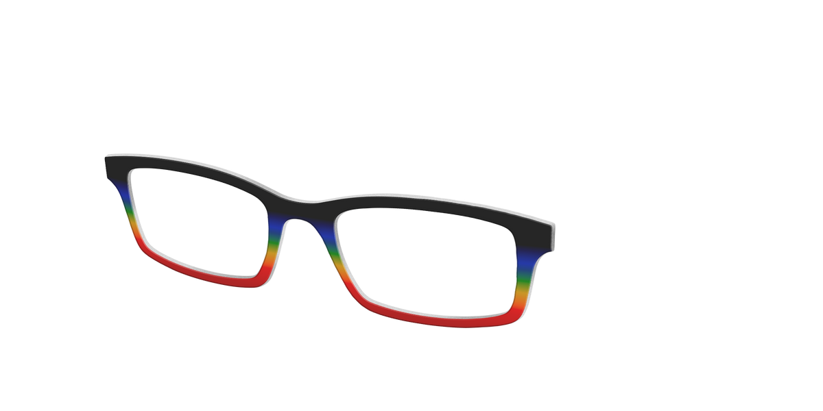 The Love Wins Gradient - Angle Top Image - Pair Eyewear