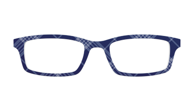 The Navy Twill Plaid - Front Top Thumbnail - Pair Eyewear