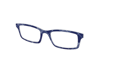 The Navy Twill Plaid - Angle Top Thumbnail - Pair Eyewear