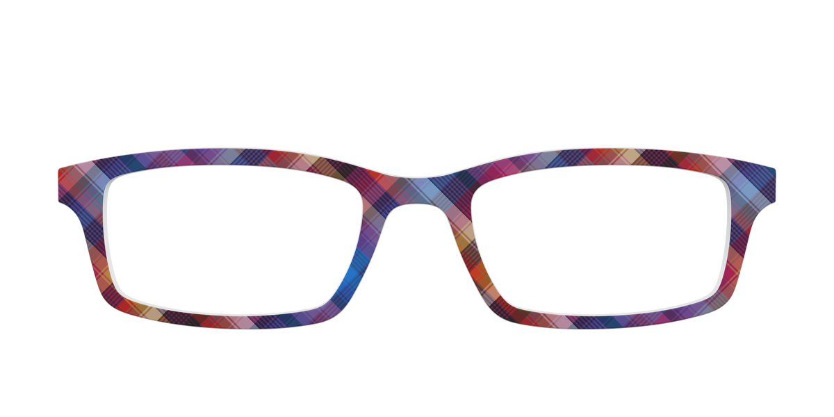 The Ombre Plaid - Front Top Image - Pair Eyewear