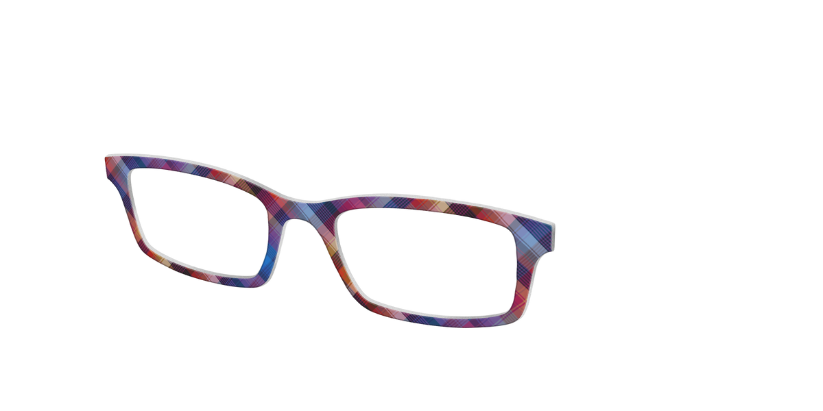 The Ombre Plaid - Angle Top Image - Pair Eyewear