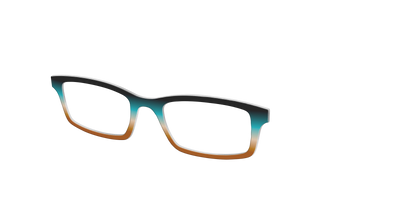 The Onyx to Rust Gradient - Angle Top Thumbnail - Pair Eyewear