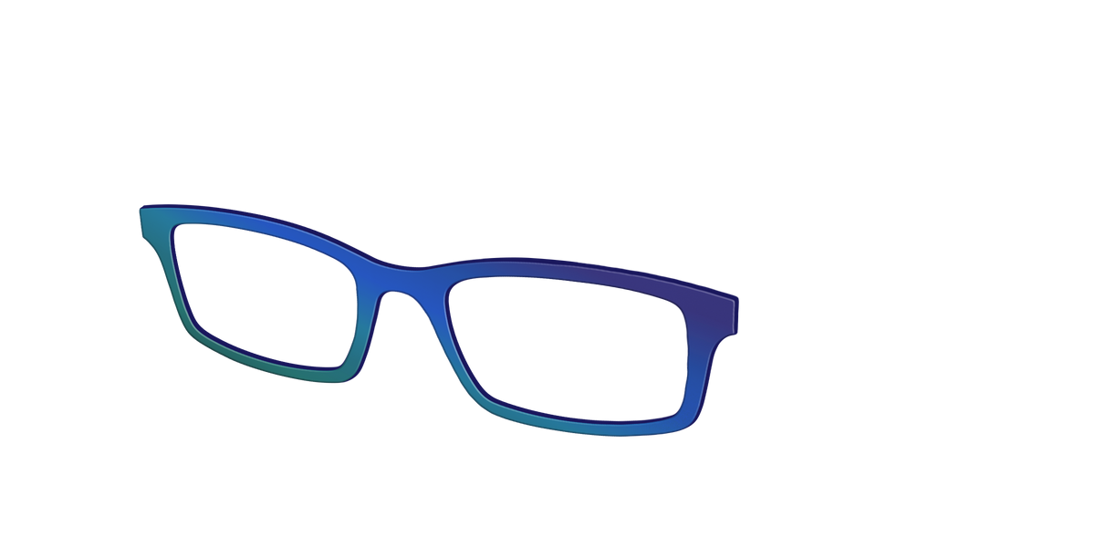 The Peacock Ombre - Angle Top Image - Pair Eyewear