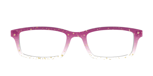 The Pink Ombre Gold Foil Crystal - Pair Eyewear