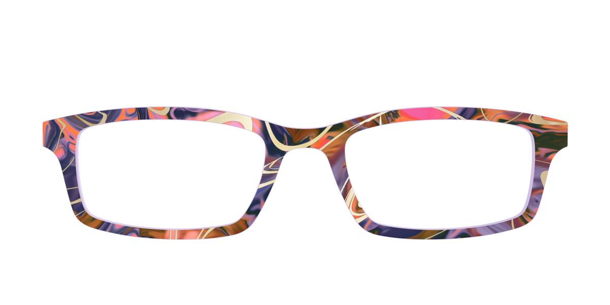 The Potion Marble with Gold Foil - Front Top Image - Pair Eyewear