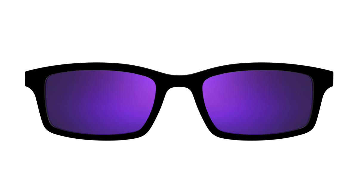 The Polarized Purple Reflective Sun Top - Front Top Image - Pair Eyewear