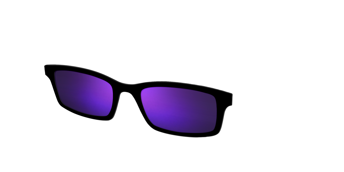 The Polarized Purple Reflective Sun Top - Angle Top Image - Pair Eyewear
