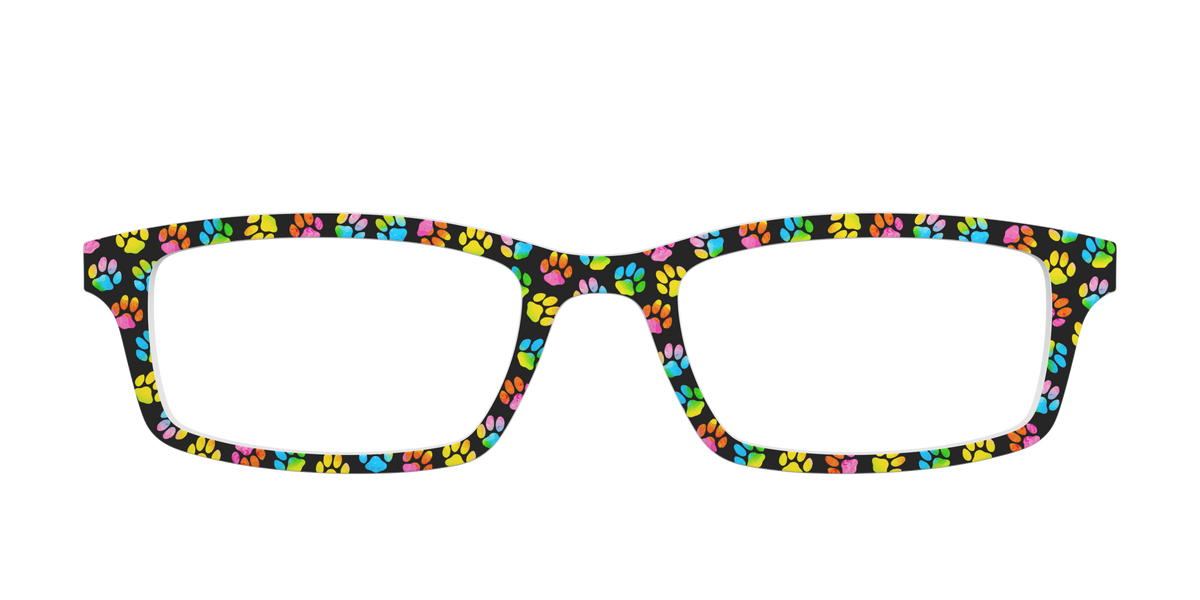 The Rainbow Paw Print - Front Top Image - Pair Eyewear