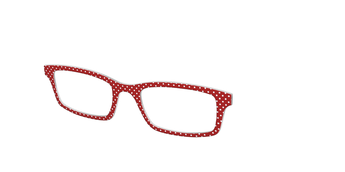 The Ruby Pin Dot - Angle Top Image - Pair Eyewear