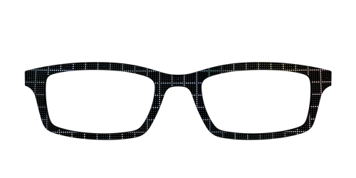 The Silver Iridescent Grid - Pair Eyewear