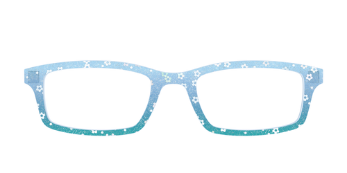 The Sky Blue Crystal with Daisy Glitter - Pair Eyewear