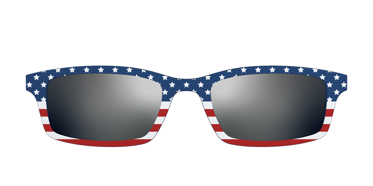 The Polarized Stars & Stripes Sun Top - Front Top Image - Pair Eyewear