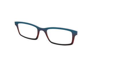 The Teal to Espresso Gradient - Angle Top Thumbnail - Pair Eyewear