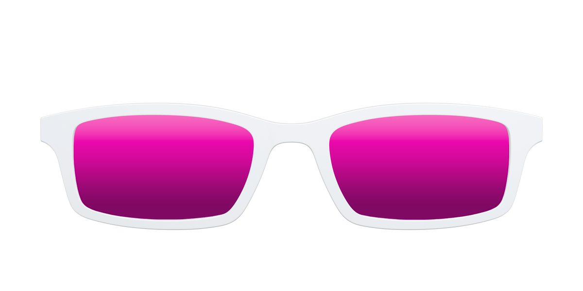 The Polarized White Sun Top - Front Top Image - Pair Eyewear