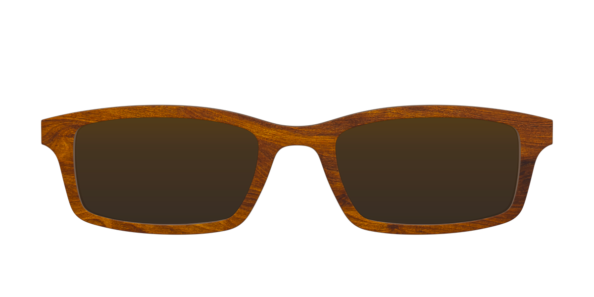 The Polarized Woodgrain Sun Top - Front Top Image - Pair Eyewear